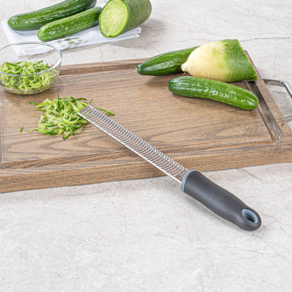 Met Lux Stainless Steel Grater - with Plastic Handle - 13" - 1 count box
