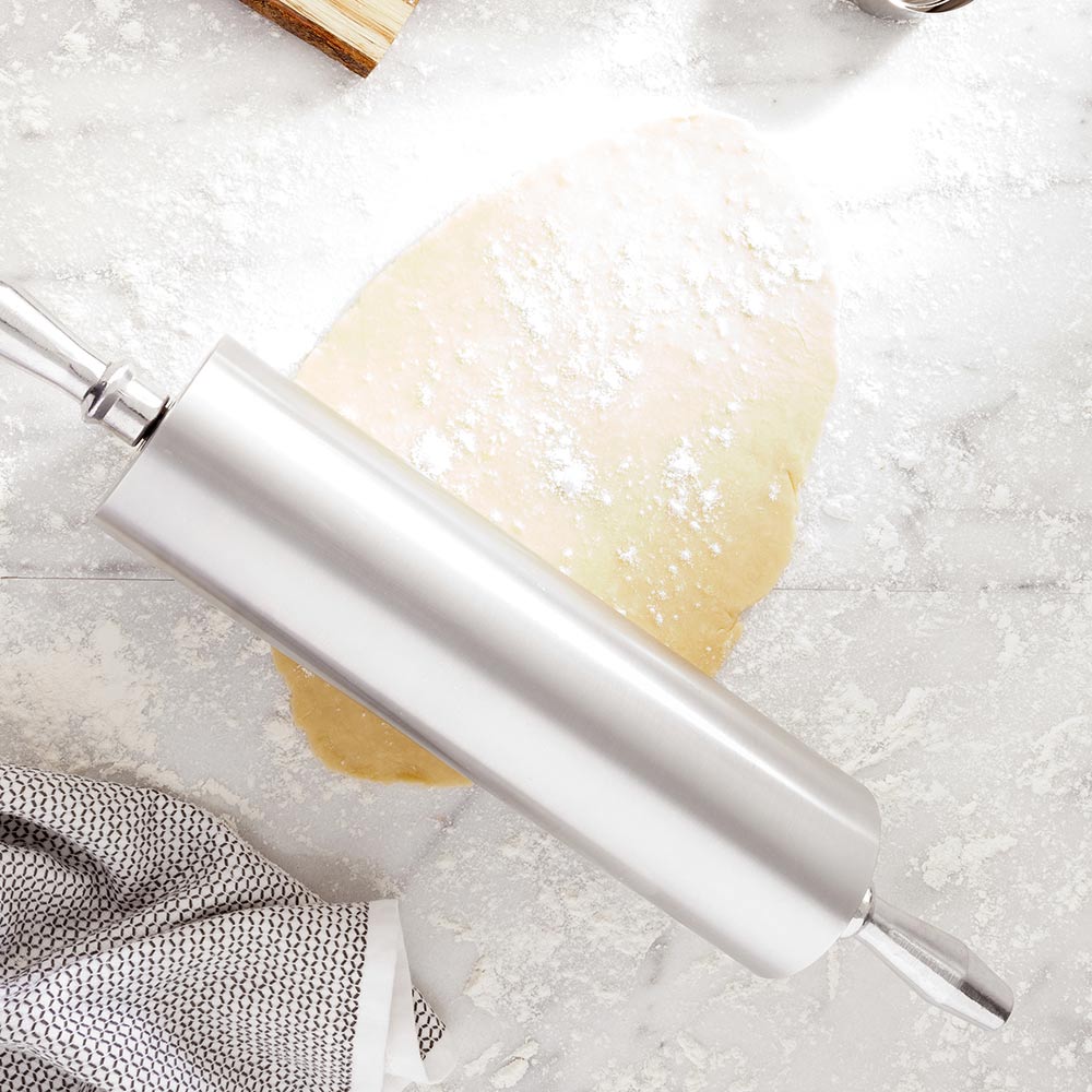 Met Lux Aluminum Rolling Pin - 21 1/4" x 3 1/2" x 3 1/2" - 1 count box