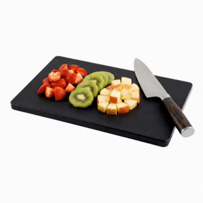 Bar Lux Black Plastic Cutting Board - Non-Slip, Professional Use - 6" x 9 3/4" - 1 count box