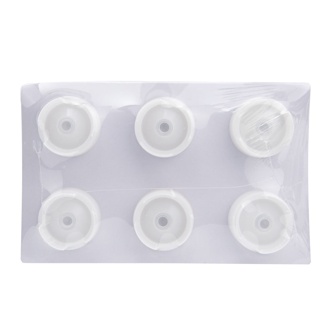 First In First Out 32 oz Clear Plastic Squeeze Bottle - Inverted, Refill & Dispensing Lid - 3 1/2" x 3 1/2" x 9" - 6 count box