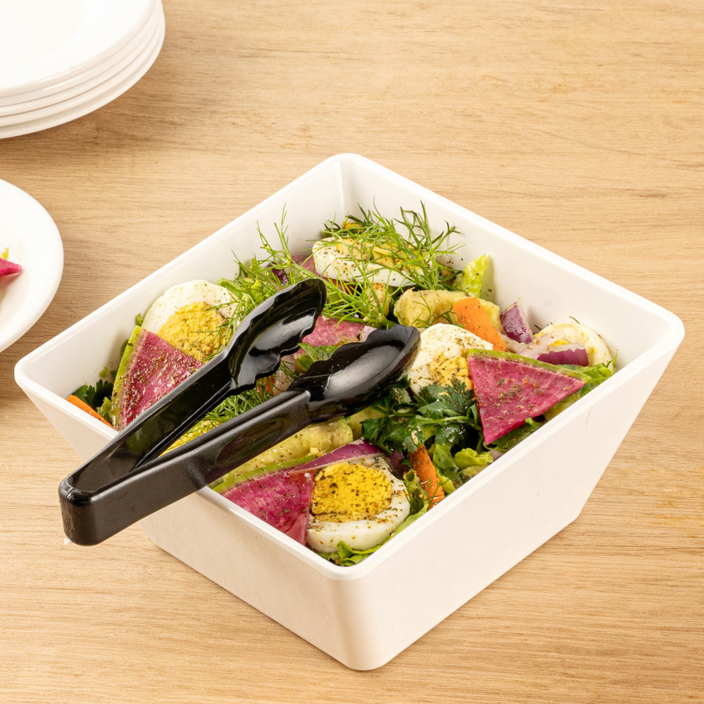 Cater Tek Black Plastic Catering Tongs - 6" - 1 count box