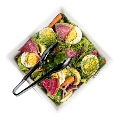 Cater Tek Black Plastic Catering Tongs - 6" - 1 count box