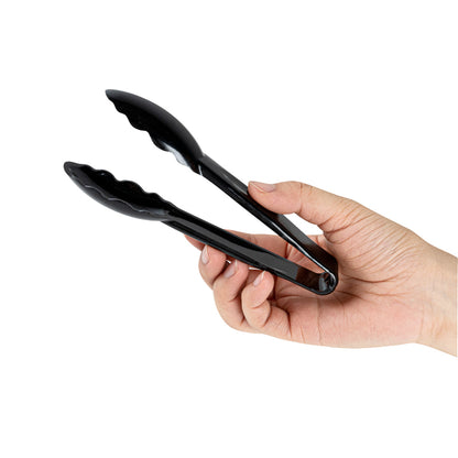 Cater Tek Black Plastic Catering Tongs - 6" - 1 count box