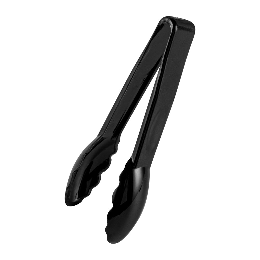 Cater Tek Black Plastic Catering Tongs - 6" - 1 count box