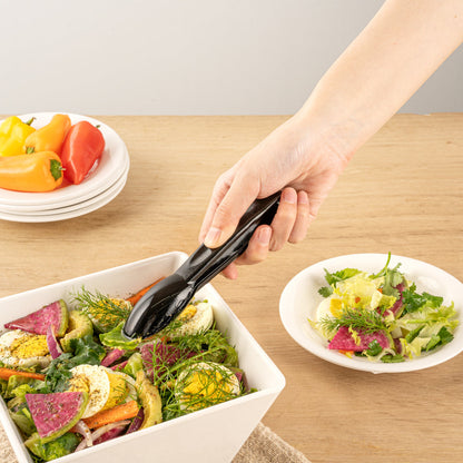 Cater Tek Black Plastic Catering Tongs - 6" - 1 count box