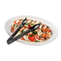 Cater Tek Black Plastic Catering Tongs - 9" - 1 count box