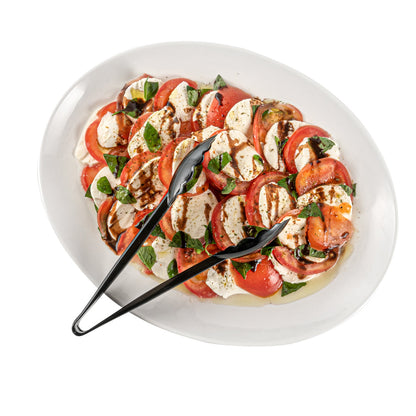 Cater Tek Black Plastic Catering Tongs - 9" - 1 count box