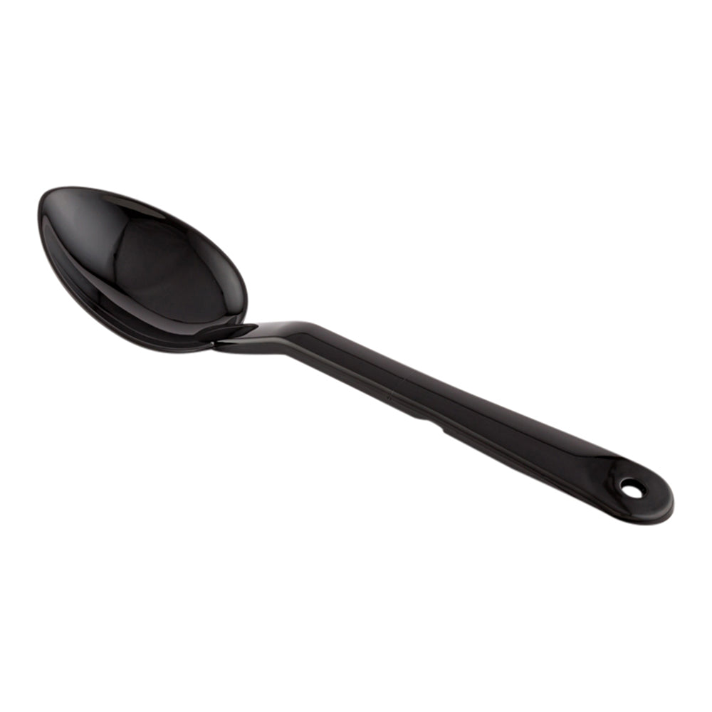 Cater Tek 1 oz Black Plastic Catering Spoon - Solid - 11" - 1 count box