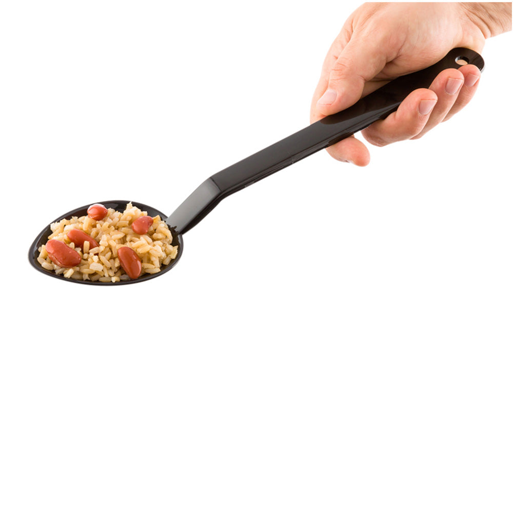 Cater Tek 2 oz Black Plastic Catering Spoon - Solid - 13" - 1 count box