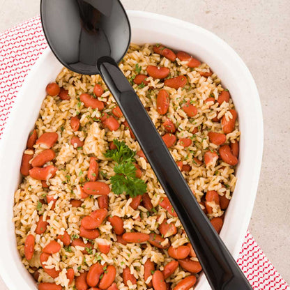 Cater Tek 2 oz Black Plastic Catering Spoon - Solid - 13" - 1 count box