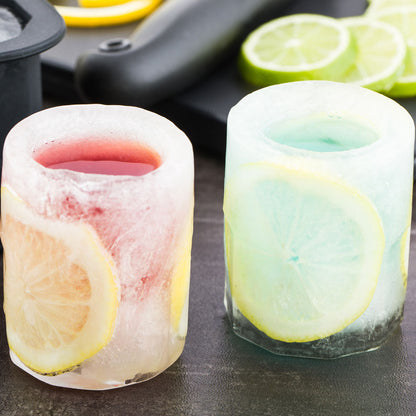 Bar Lux Black Silicone Ice Mold - Shot Glass, 4 Compartments - 1 count box