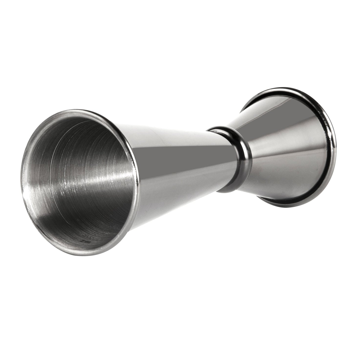 Bar Lux 1 oz / 2 oz Black Stainless Steel Jigger - Japanese Style - 1 count box