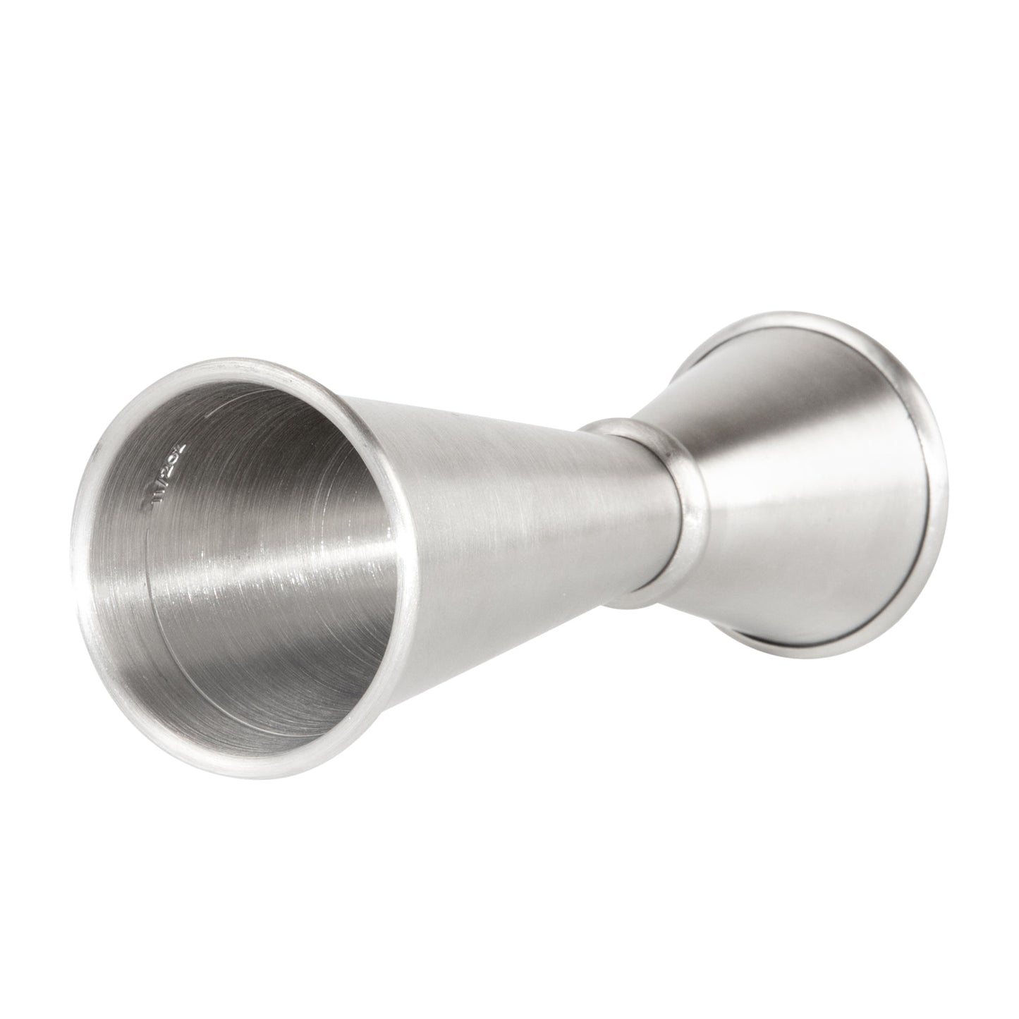 Bar Lux 1 oz / 2 oz Stainless Steel Jigger - Japanese Style, Brushed Finish - 1 count box