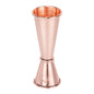 Bar Lux 1 oz / 2 oz Copper-Plated Stainless Steel Jigger - Japanese Style - 1 count box