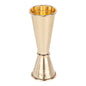 Bar Lux 1 oz / 2 oz Gold-Plated Stainless Steel Jigger - Japanese Style - 1 count box