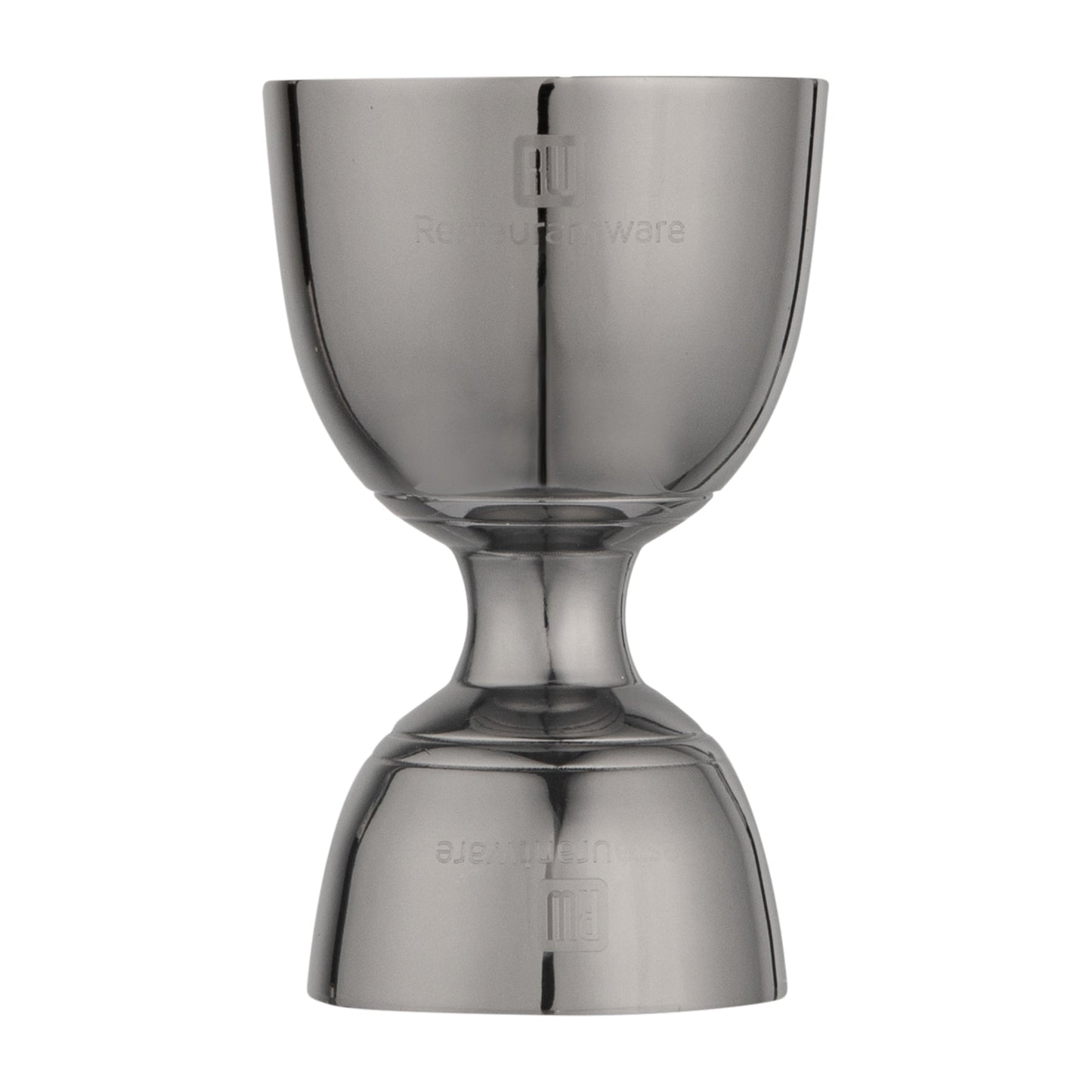 Bar Lux 1 oz / 2 oz Black-Plated Stainless Steel Jigger - Negroni - 1 count box