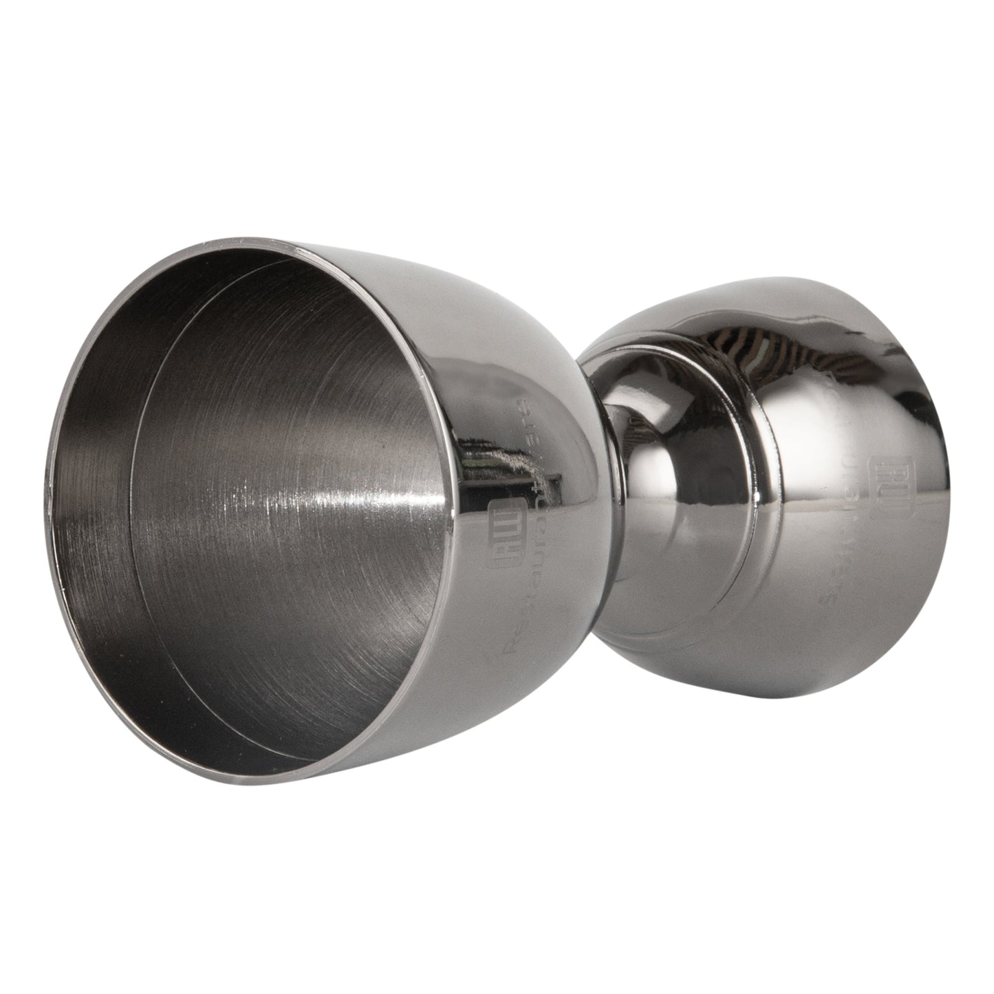 Bar Lux 1 oz / 2 oz Black-Plated Stainless Steel Jigger - Negroni - 1 count box