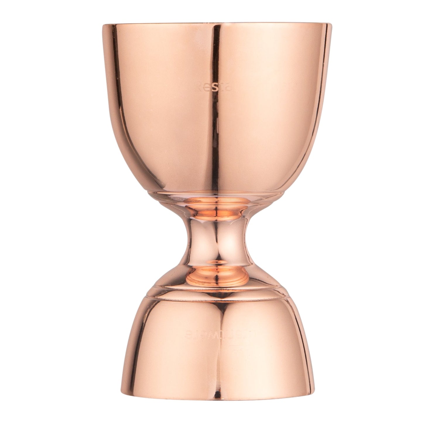 Bar Lux 1 oz / 2 oz Copper-Plated Stainless Steel Jigger - Negroni - 1 count box