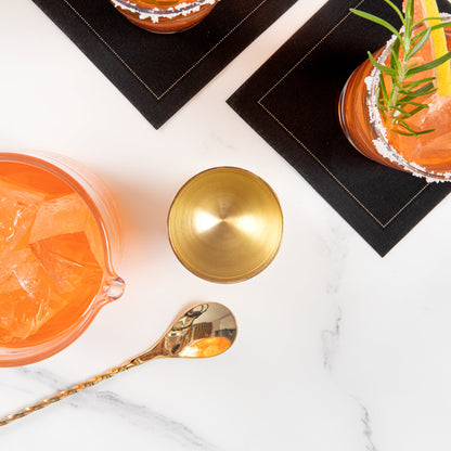 Bar Lux 1 oz / 2 oz Gold-Plated Stainless Steel Jigger - Negroni - 1 count box