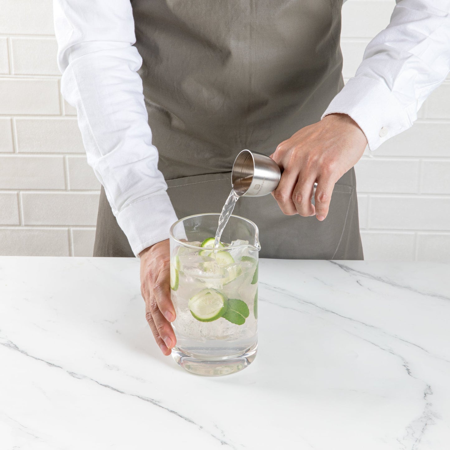 Bar Lux 1 oz / 2 oz Stainless Steel Jigger - Negroni - 1 count box