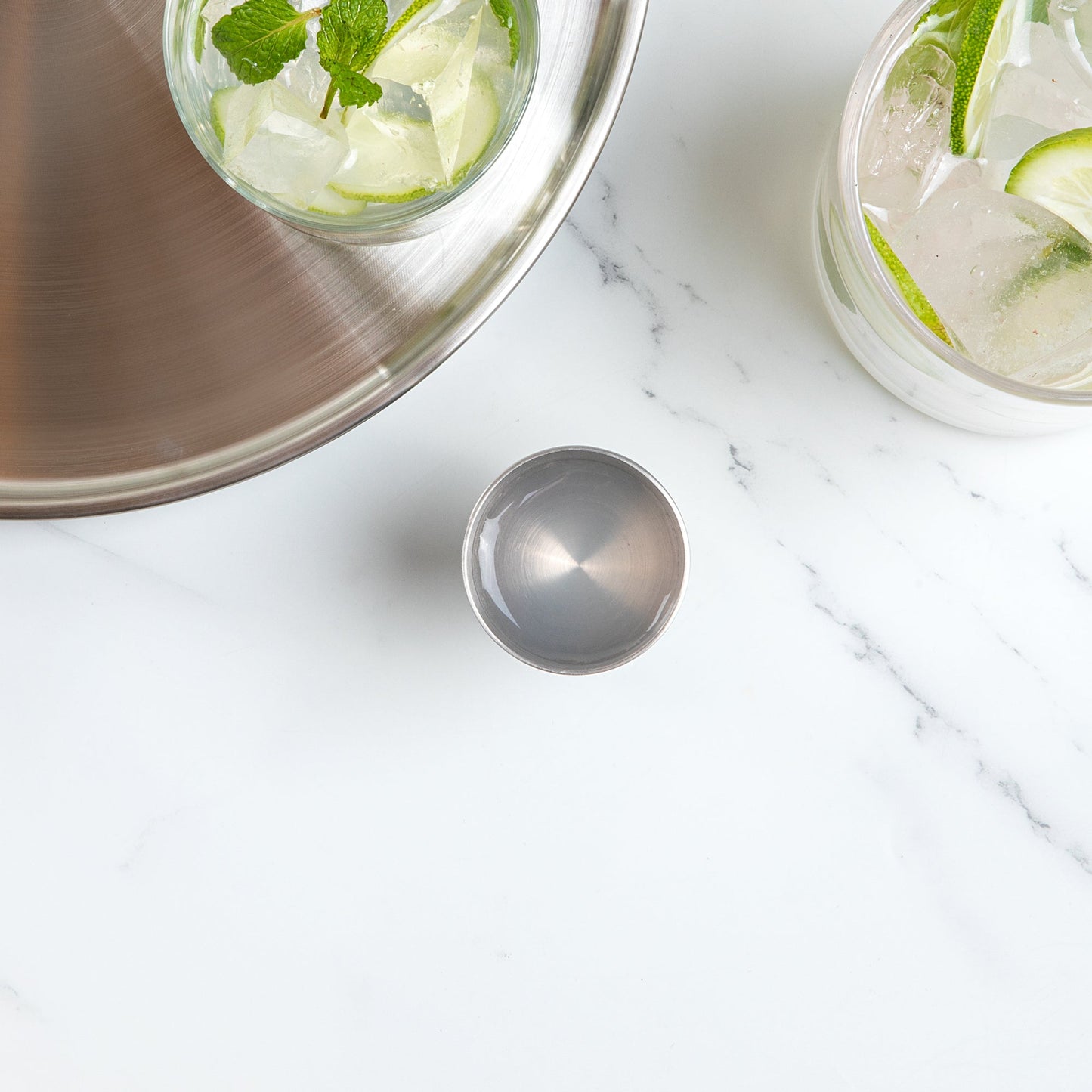 Bar Lux 1 oz / 2 oz Stainless Steel Jigger - Negroni - 1 count box