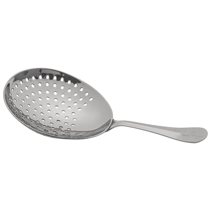 Bar Lux Black-Plated Stainless Steel Julep Strainer - 6 1/2" - 1 count box