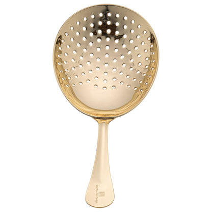 Bar Lux Gold-Plated Stainless Steel Julep Strainer - 6 1/2" - 1 count box
