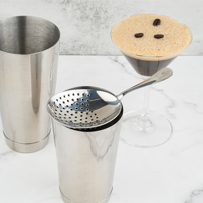 Bar Lux Stainless Steel Julep Strainer - Mirrored Finish - 6 1/2" - 1 count box