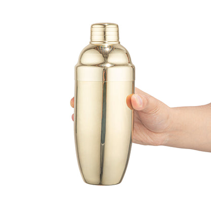 Bar Lux 24 oz Gold-Plated Stainless Steel Cobbler Shaker - 1 count box