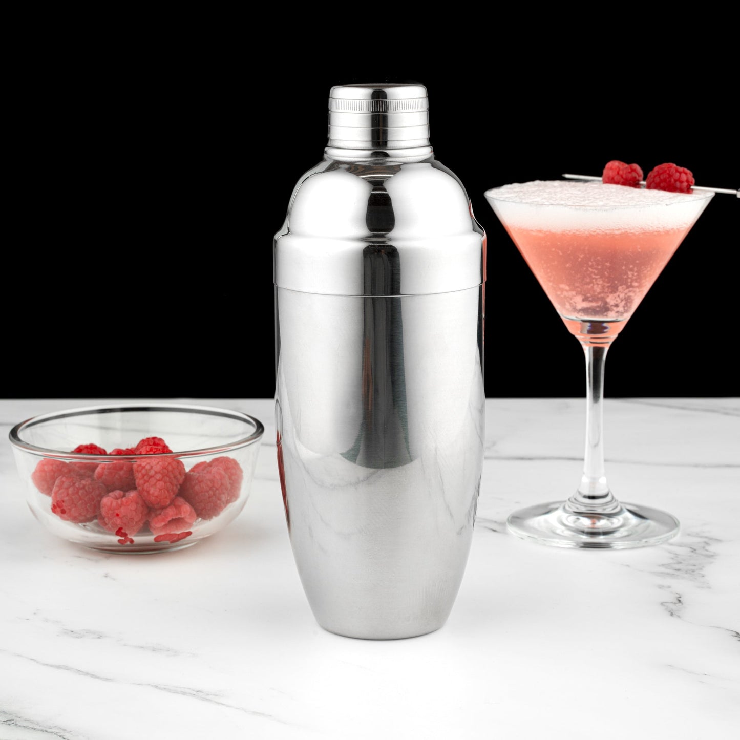 Bar Lux 24 oz Stainless Steel Cobbler Shaker - Mirrored Finish - 1 count box