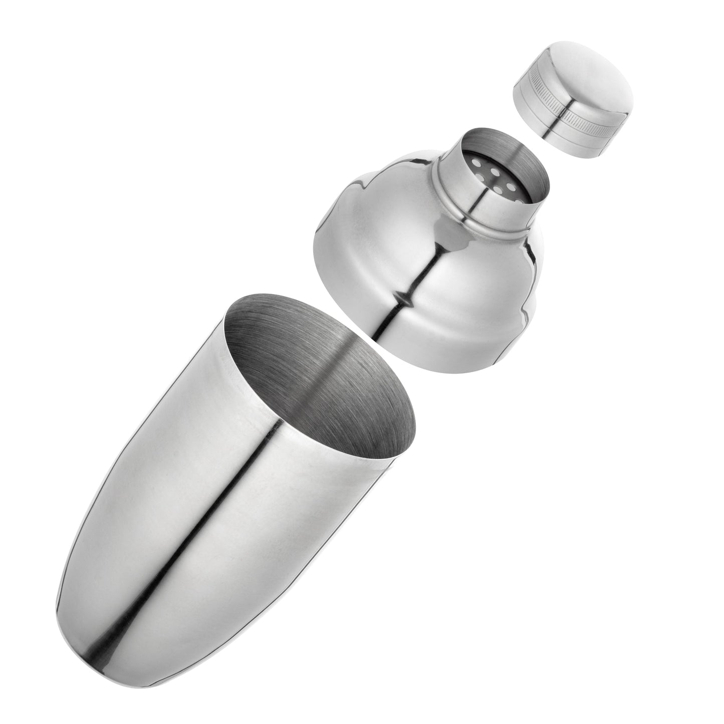Bar Lux 24 oz Stainless Steel Cobbler Shaker - Mirrored Finish - 1 count box