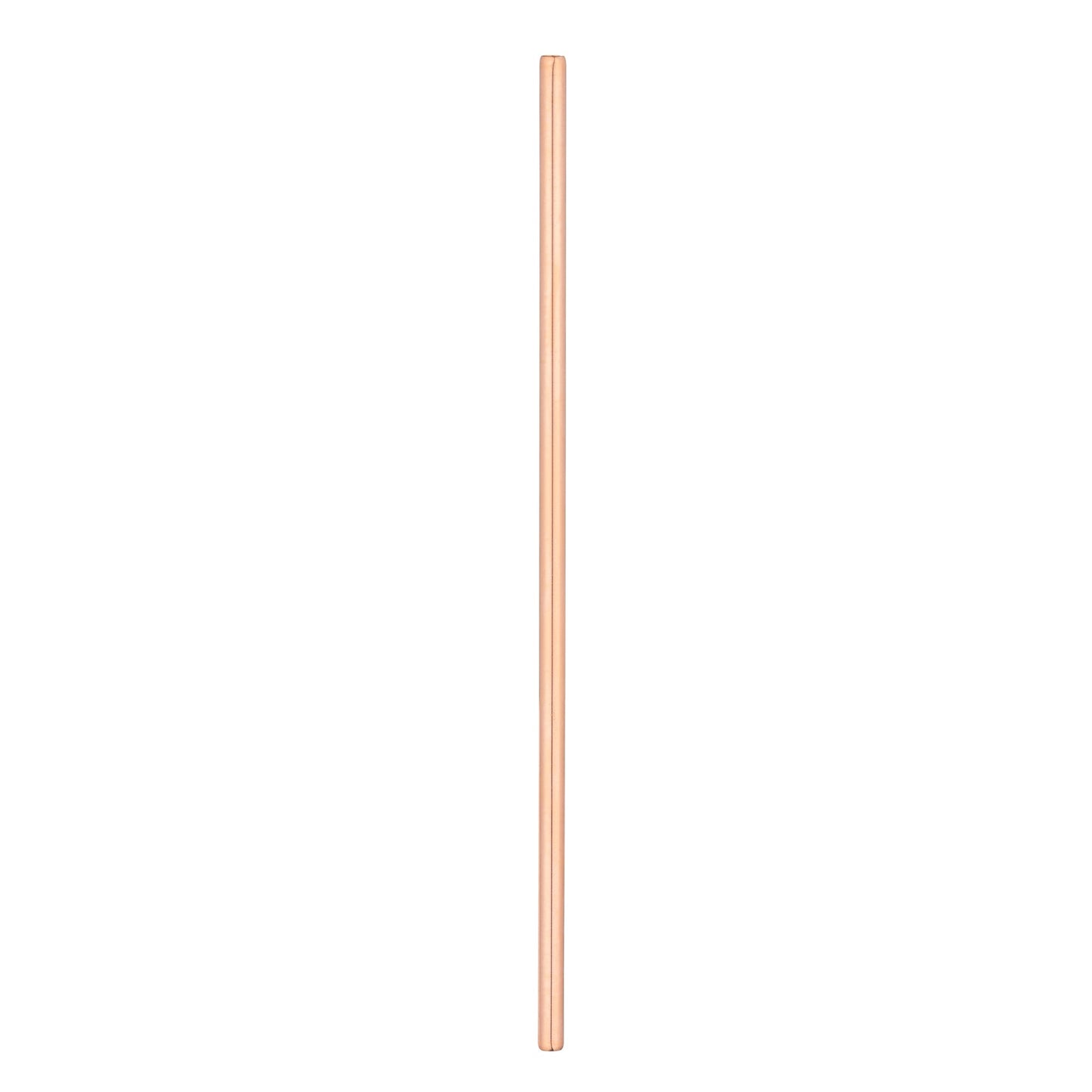 Bar Lux Copper-Plated Stainless Steel Straw - 7 1/2" - 2 count box