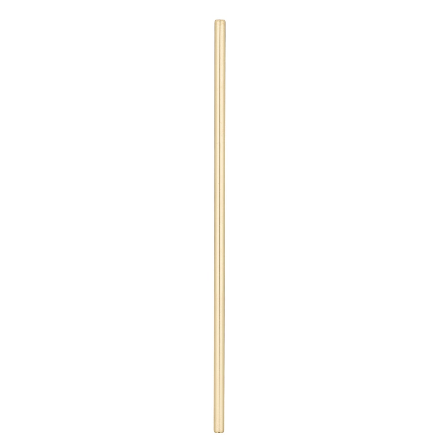 Bar Lux Gold-Plated Stainless Steel Straw - 7 1/2" - 2 count box
