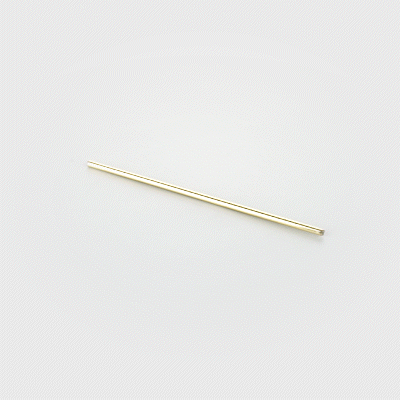 Bar Lux Gold-Plated Stainless Steel Straw - 7 1/2" - 2 count box