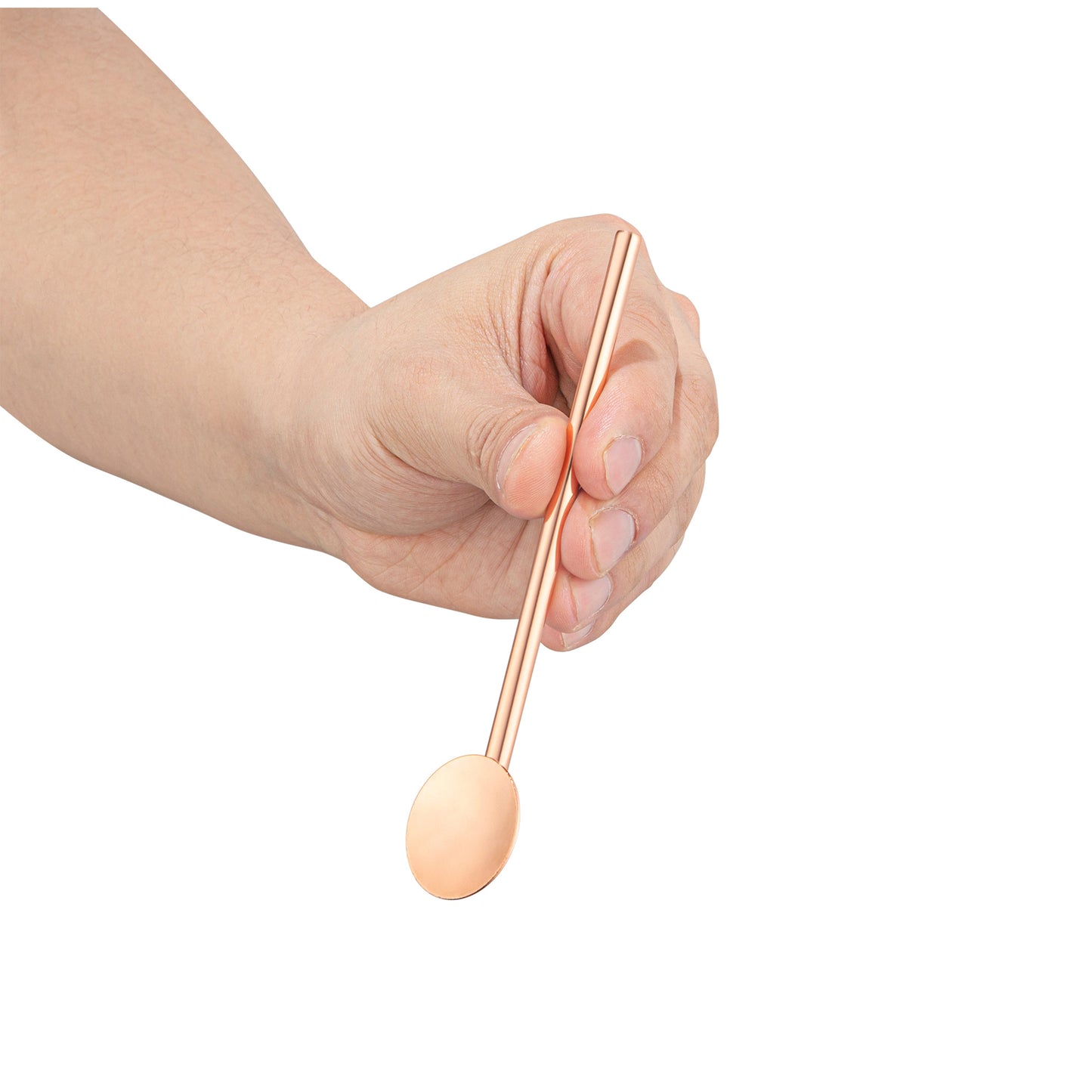 Bar Lux Copper-Plated Stainless Steel Julep Spoon Straw - 5" - 2 count box