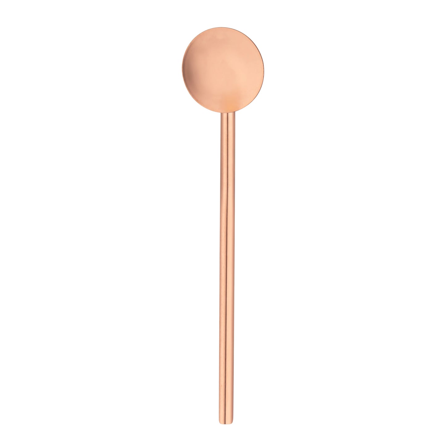 Bar Lux Copper-Plated Stainless Steel Julep Spoon Straw - 5" - 2 count box