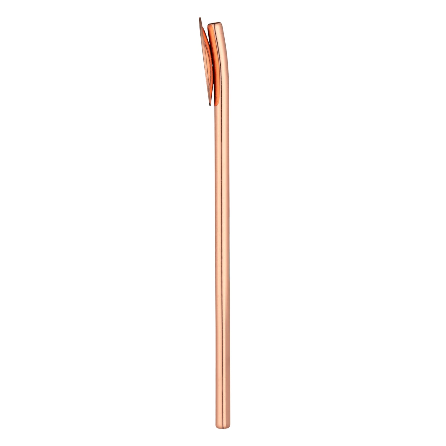 Bar Lux Copper-Plated Stainless Steel Julep Spoon Straw - 5" - 2 count box