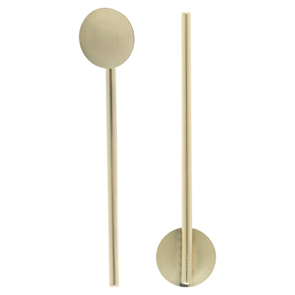 Bar Lux Gold-Plated Stainless Steel Julep Spoon Straw - 5" - 2 count box