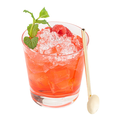 Bar Lux Gold-Plated Stainless Steel Julep Spoon Straw - 5" - 2 count box