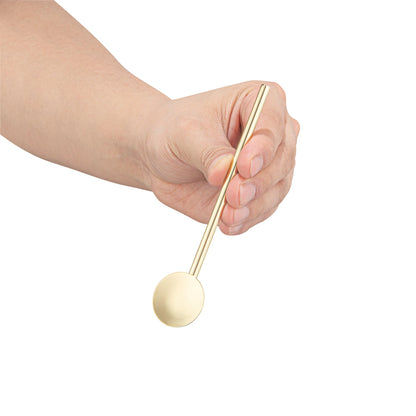 Bar Lux Gold-Plated Stainless Steel Julep Spoon Straw - 5" - 2 count box