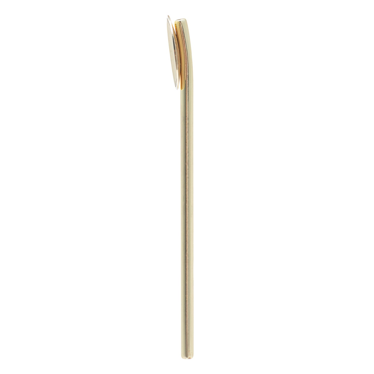 Bar Lux Gold-Plated Stainless Steel Julep Spoon Straw - 5" - 2 count box