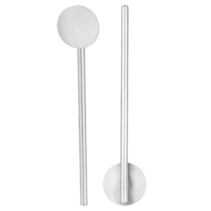 Bar Lux Stainless Steel Julep Spoon Straw - 5" - 2 count box