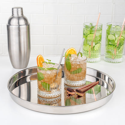 Bar Lux Stainless Steel Julep Spoon Straw - 5" - 2 count box
