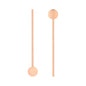 Bar Lux Copper-Plated Stainless Steel Julep Spoon Straw - 7 1/2" - 2 count box