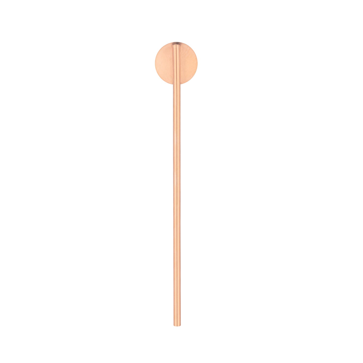Bar Lux Copper-Plated Stainless Steel Julep Spoon Straw - 7 1/2" - 2 count box