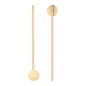 Bar Lux Gold-Plated Stainless Steel Julep Spoon Straw - 7 1/2" - 2 count box