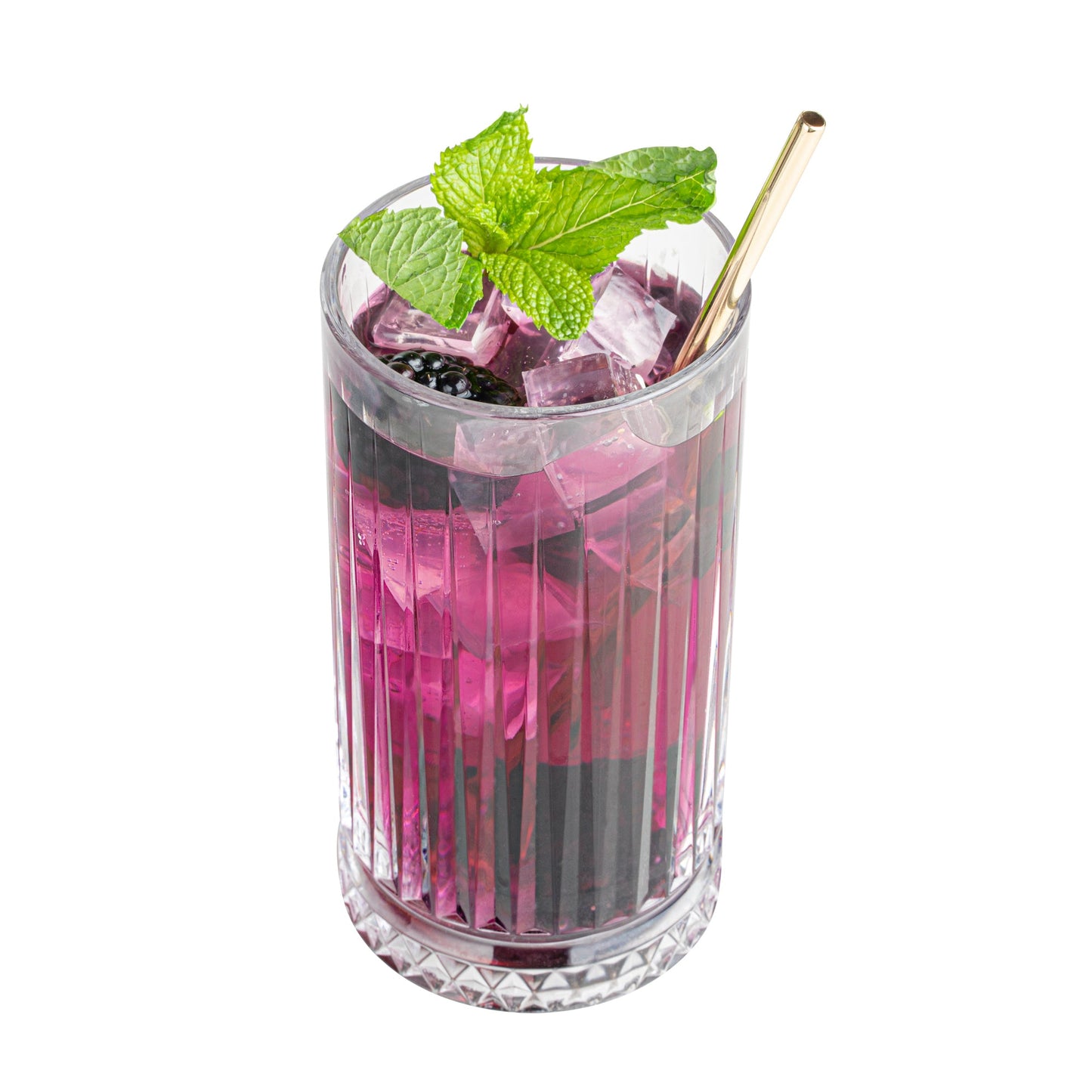 Bar Lux Gold-Plated Stainless Steel Julep Spoon Straw - 7 1/2" - 2 count box
