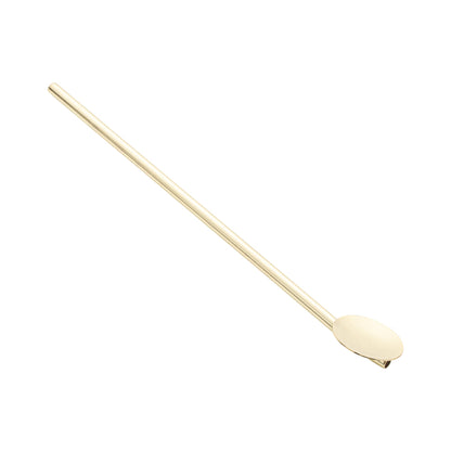 Bar Lux Gold-Plated Stainless Steel Julep Spoon Straw - 7 1/2" - 2 count box