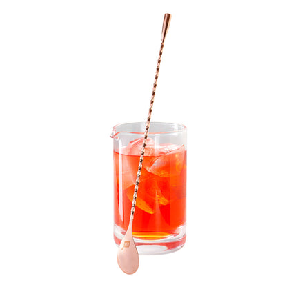 Bar Lux Copper-Plated Stainless Steel Belicoso Barspoon - 12" - 1 count box