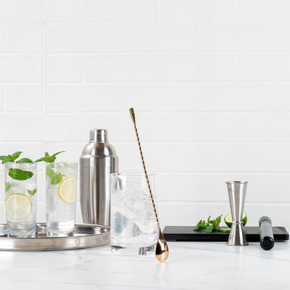 Bar Lux Gold-Plated Stainless Steel Belicoso Barspoon - 12" - 1 count box
